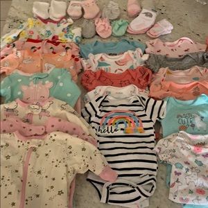 Newborn baby girl lot